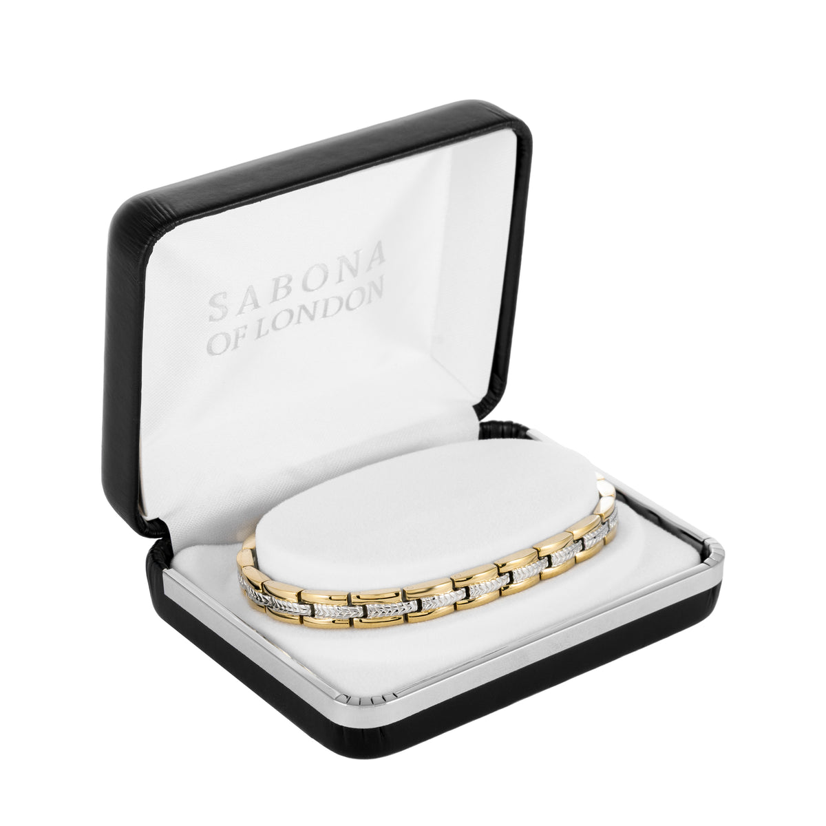 Sabona 330 Lady Executive Regal Duet Slim Magnetic Bracelet [Large]