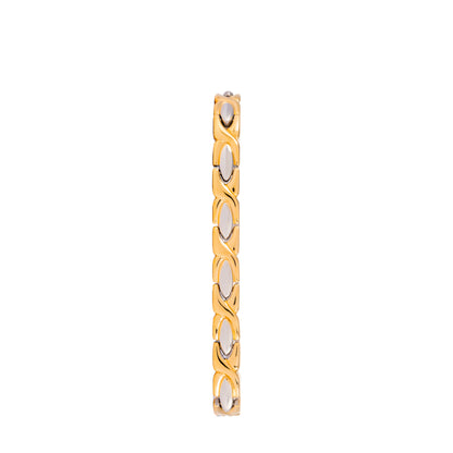 Sabona 332 Lady Executive Dress Gold Duet Magnetic Bracelet [Medium]