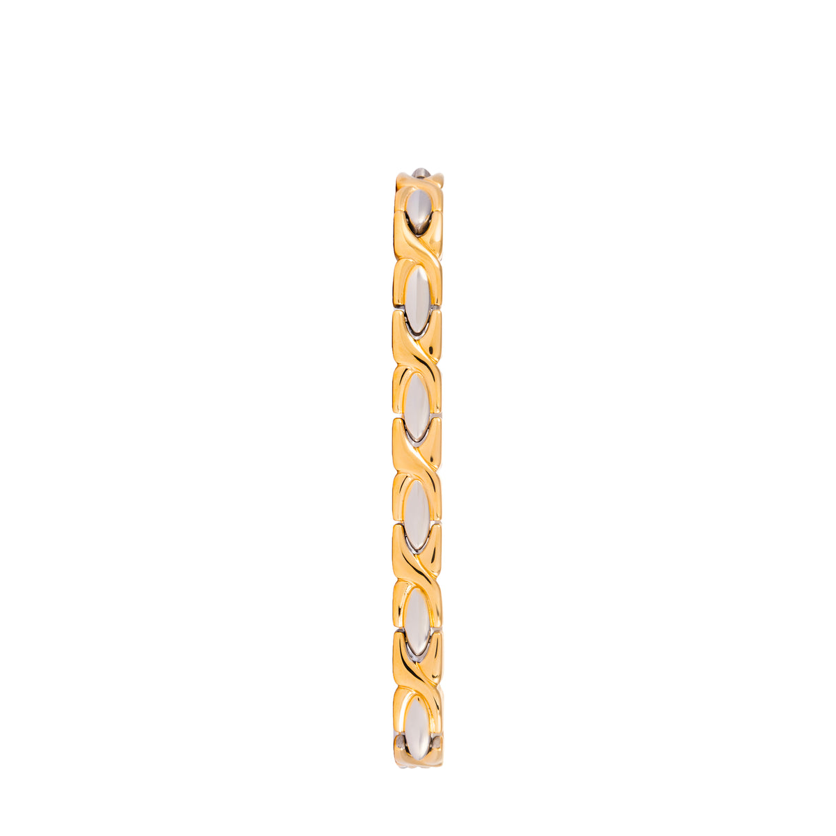 Sabona 332 Lady Executive Dress Gold Duet Magnetic Bracelet [Large]