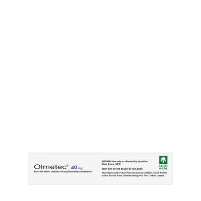 Olmetec 40Mg 28 Tablets