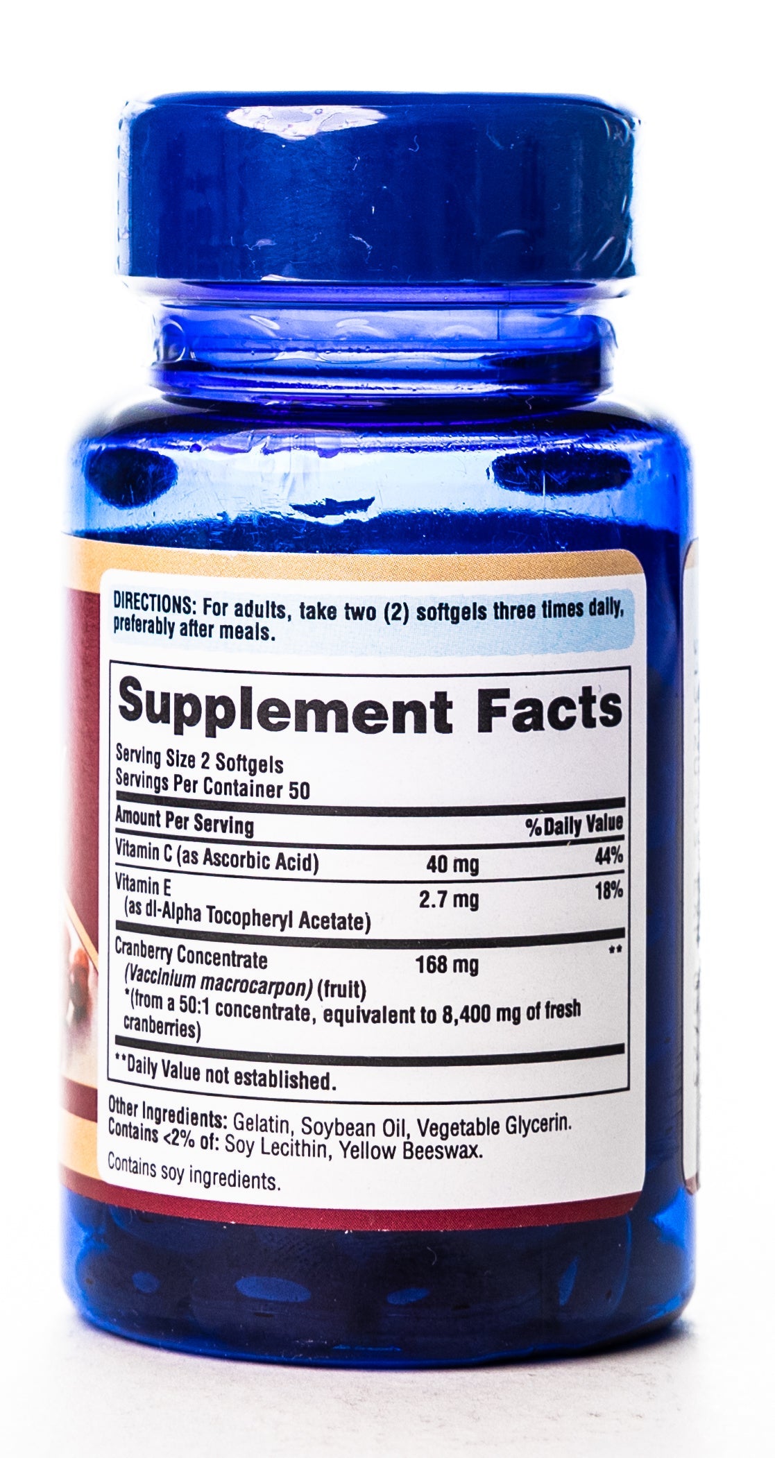 Puritan's Pride Cranberry 4200mg 100 Tablets