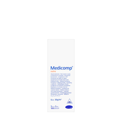 Hartmann Medicomp Extra Non-Sterile 5X5Cm 100 Pieces