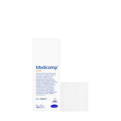 Hartmann Medicomp Extra Non-Sterile 5X5Cm 100 Pieces