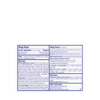 Chloraseptic Citrus 18 Lozenge