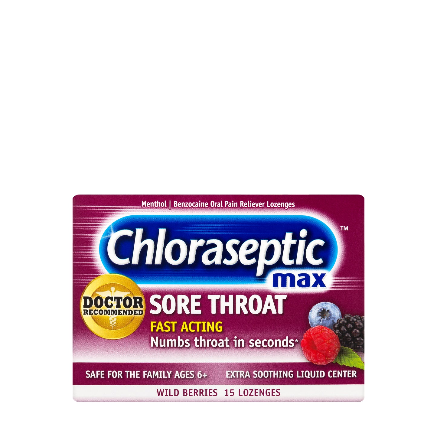 Chloraseptic Max Wild Berries 15 Lozenge