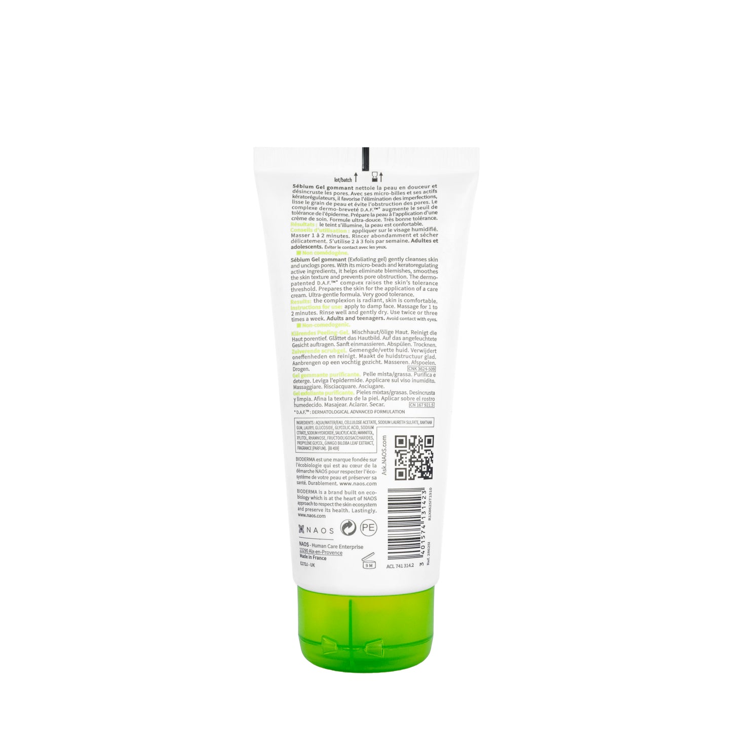 Bioderma Sébium Gel Gommant (Exfoliating Purifying Gel) 100 Ml
