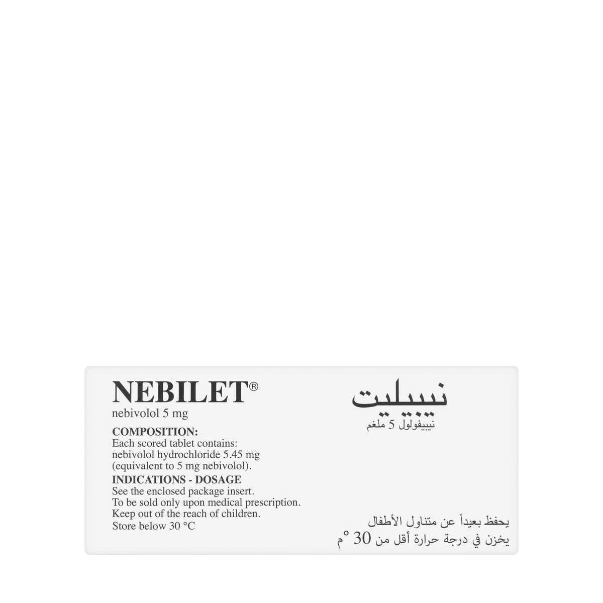 Nebilet 5Mg 28 Tablets