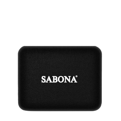 Sabona 350 Black Carbon Stainless Magnetic Bracelet [Medium]