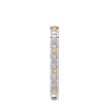 Sabona 327 Executive Nail Head Duet Magnetic Bracelet [Large]