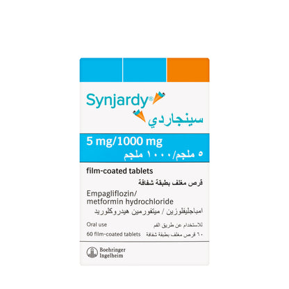 Synjardy 5/1000Mg 60 Tablets