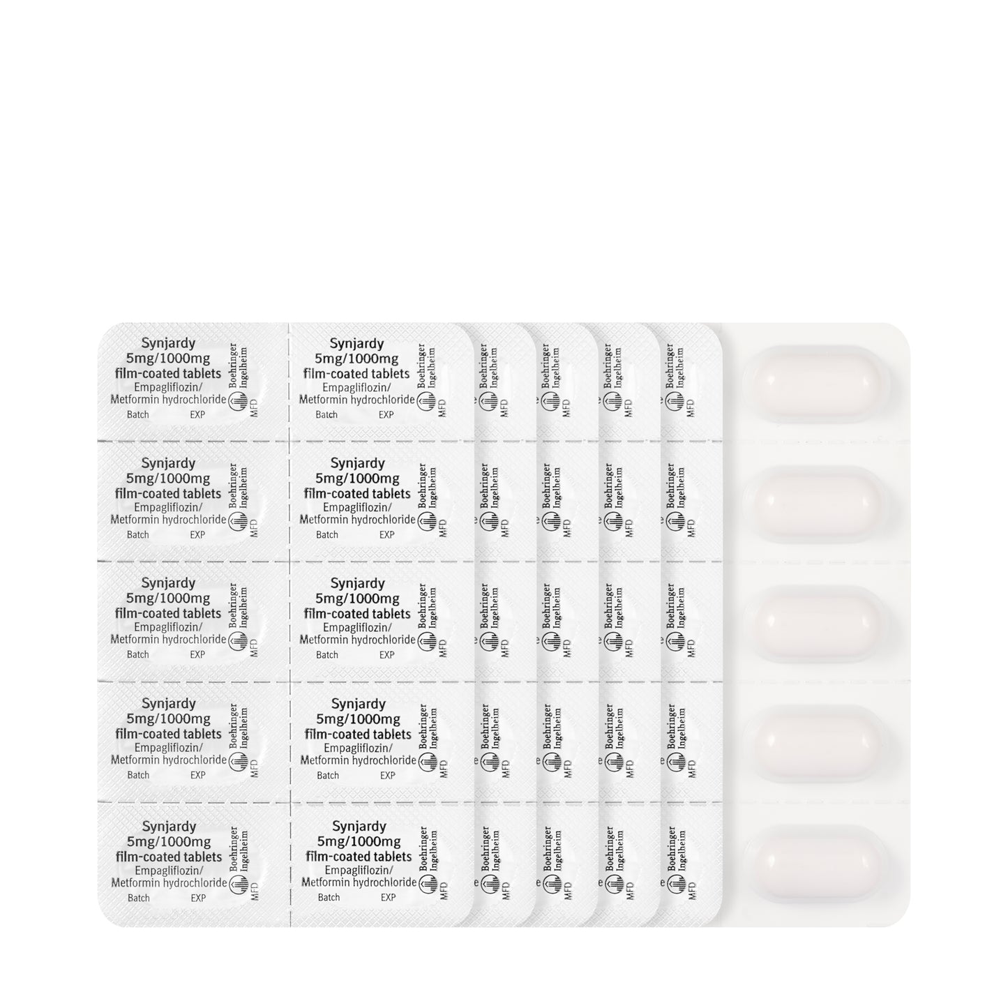 Synjardy 5/1000Mg 60 Tablets