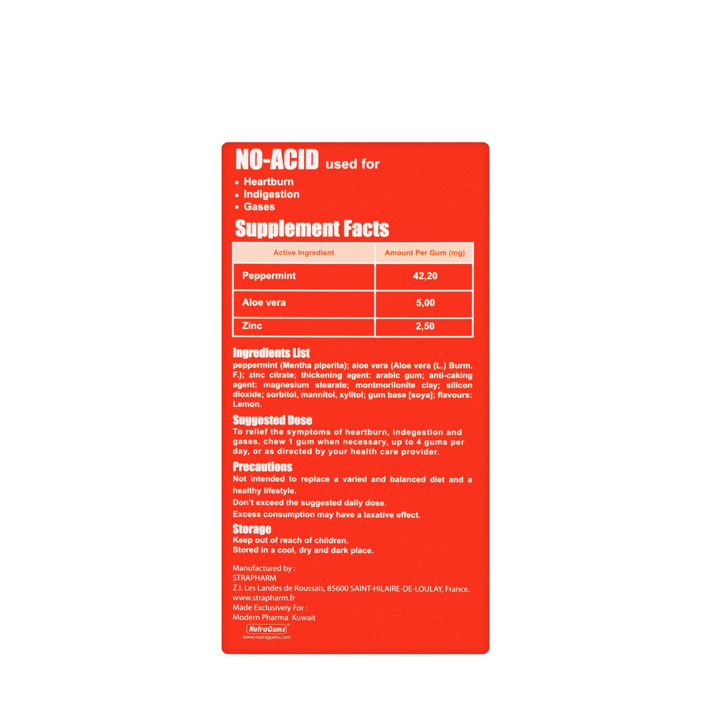 No-Acid Chewing Gums 24Gums