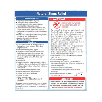 NeilMed Sinus Rinse Adult Kit 60 Sachets