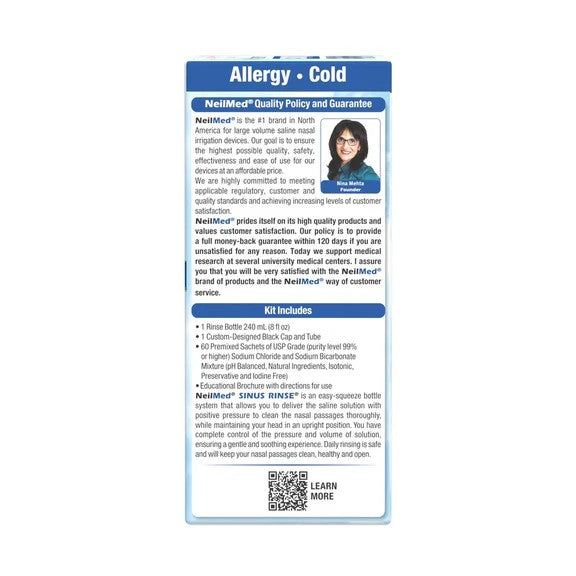 NeilMed Sinus Rinse Adult Kit 60 Sachets
