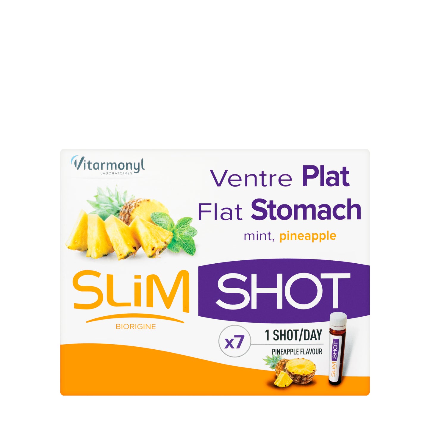 Vitarmonyl Slim Shot Flat Stomach Ananas Flavor Liquid Shots 7X25 ml