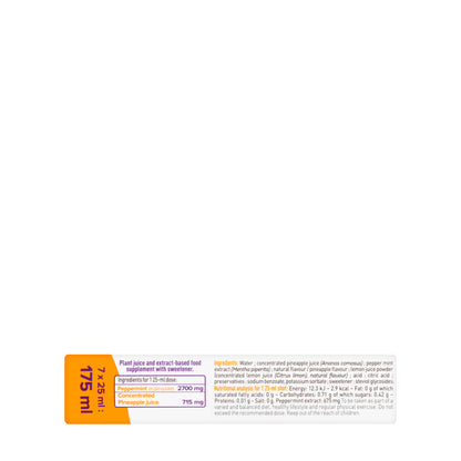 Vitarmonyl Slim Shot Flat Stomach Ananas Flavor Liquid Shots 7X25 ml