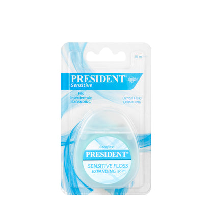 President Sensitive Dental Floss Expanding 50m