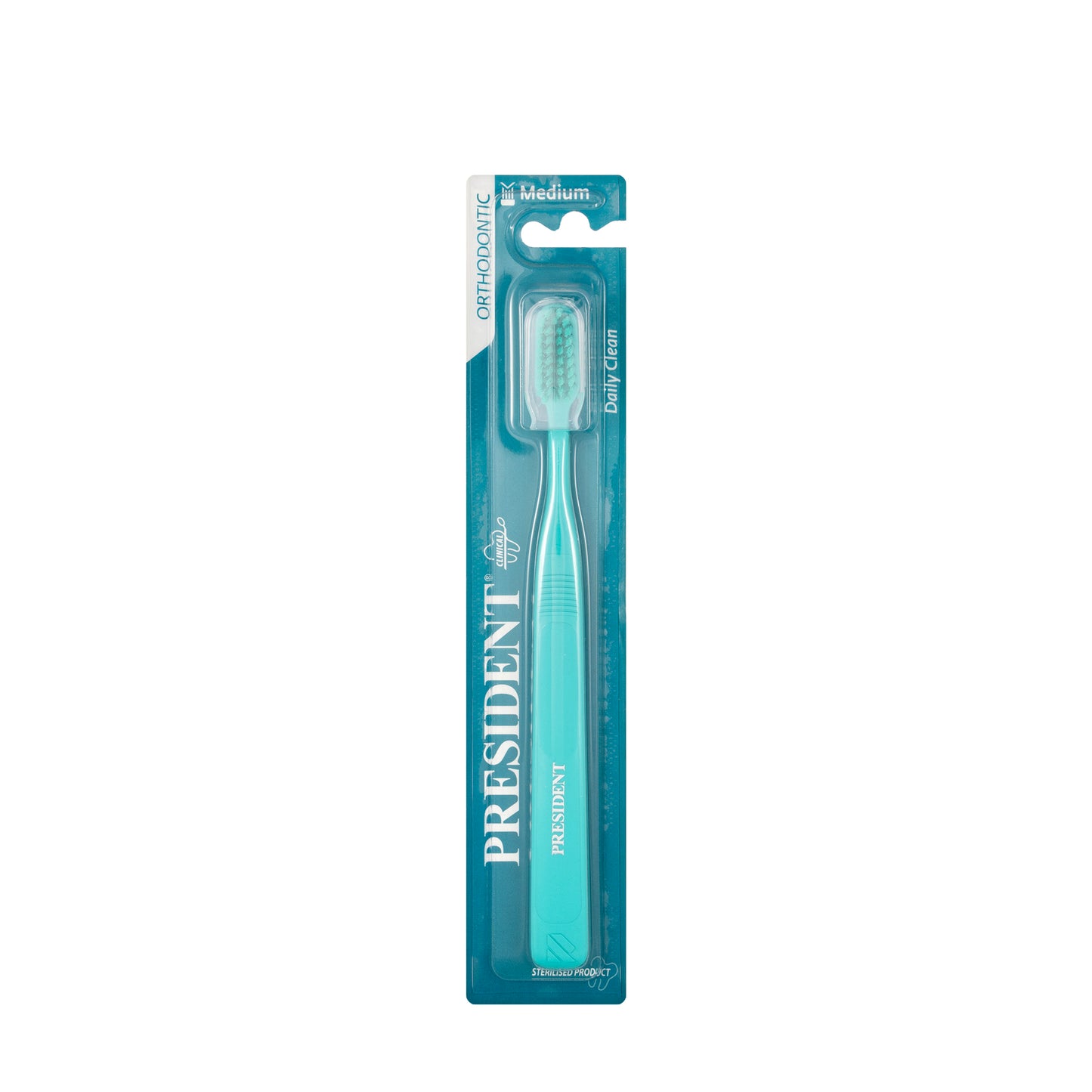 President Orthodontic Toothbrush-Medium