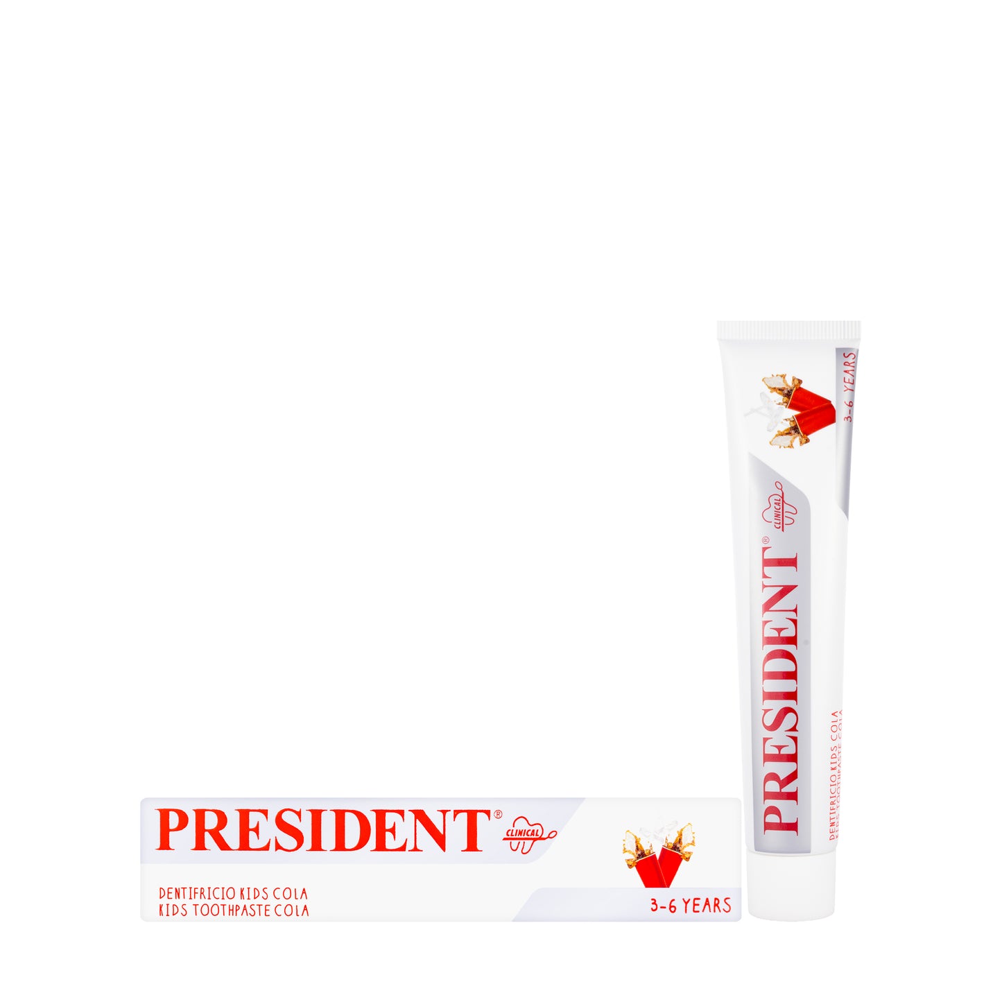 President Kids 3-6 Years Strawberry Toothpaste 50ml