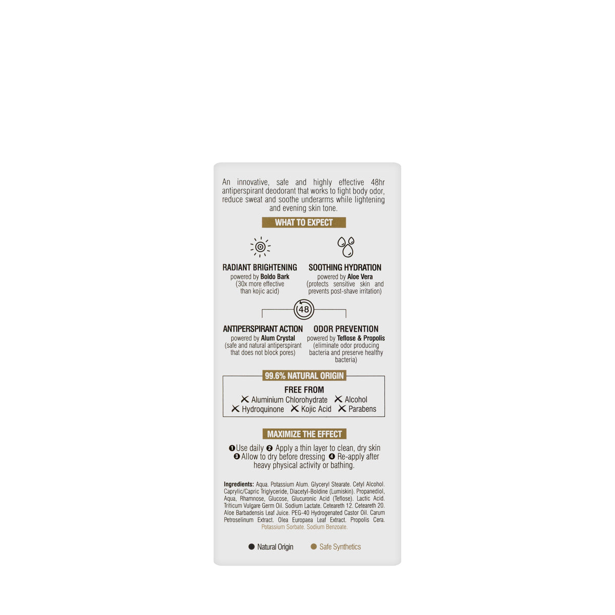 Beesline 48 Hours Whitening Roll On Deo Fragrance Free 50 Ml