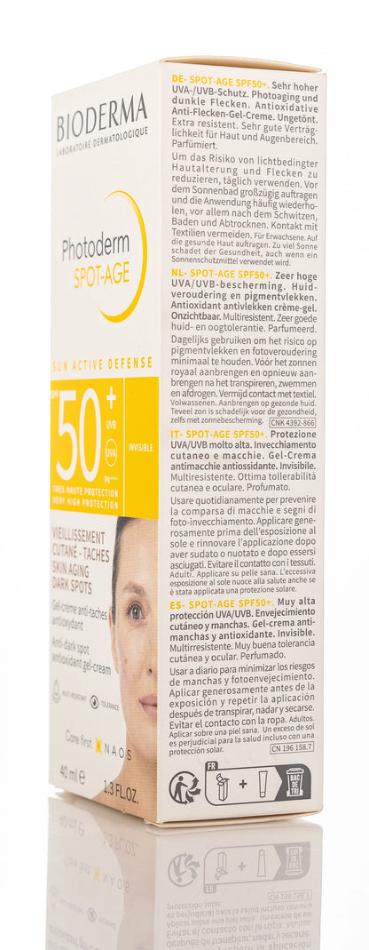 Bioderma Photoderm SPOT-AGE SPF 50+ Anti-Dark Spot Antioxidant Gel-Cream 40 Ml