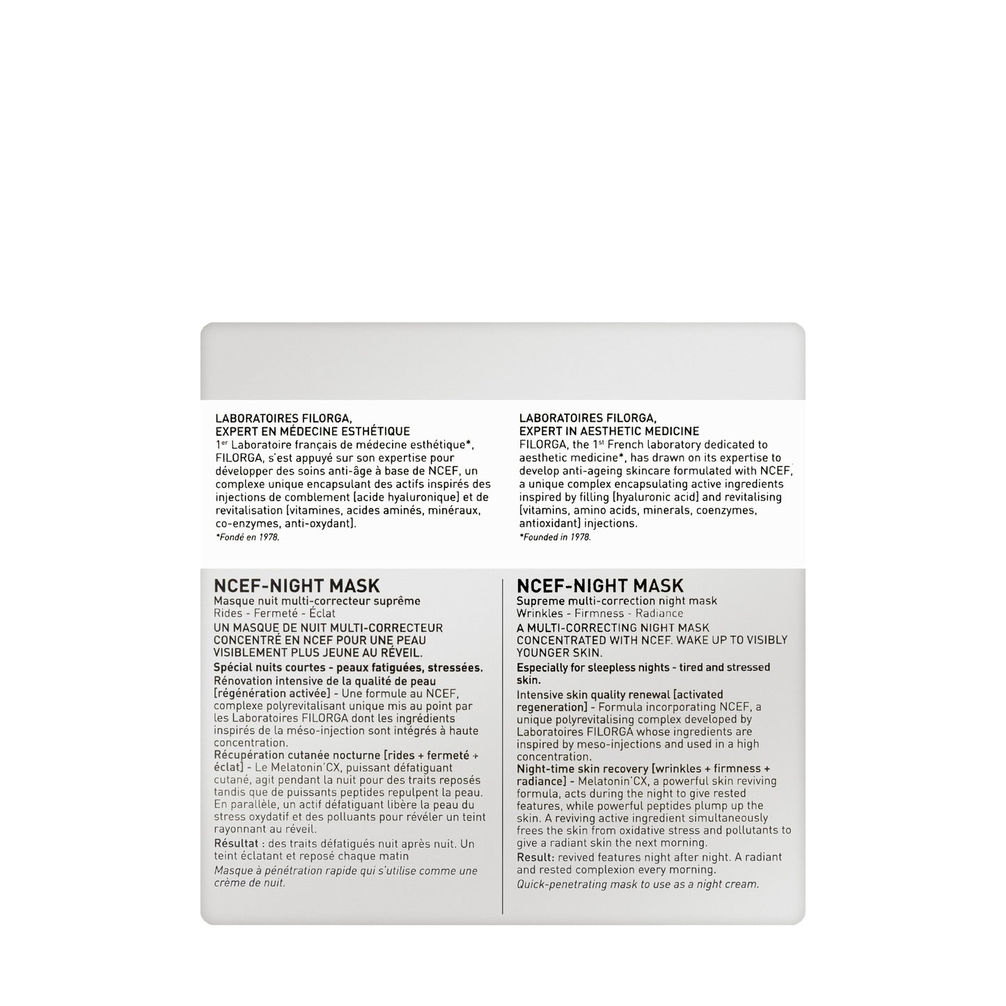 Filorga NCEF-Night Supreme Multi-Correction Night Mask 50 Ml