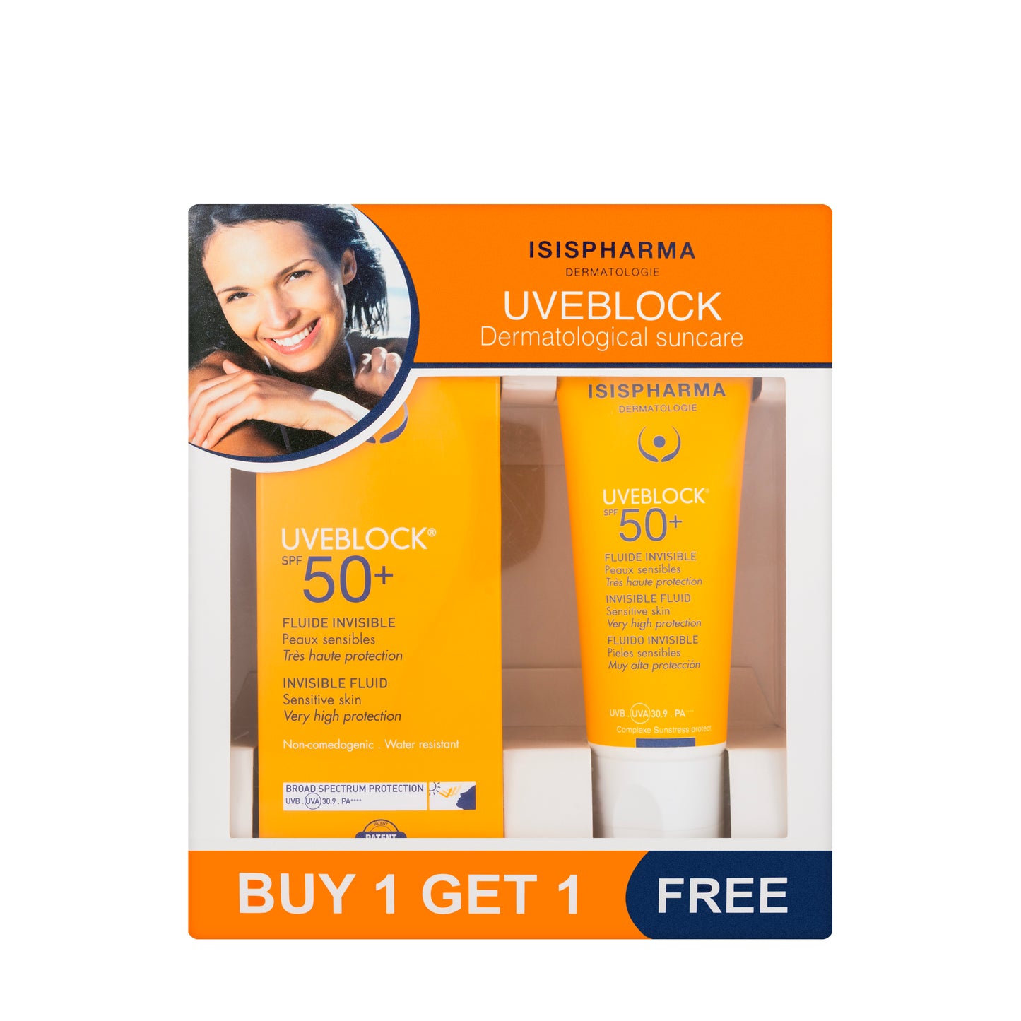 Isis Spf 50+ Invisible Fluid 40 Ml [1+1 ]Offere