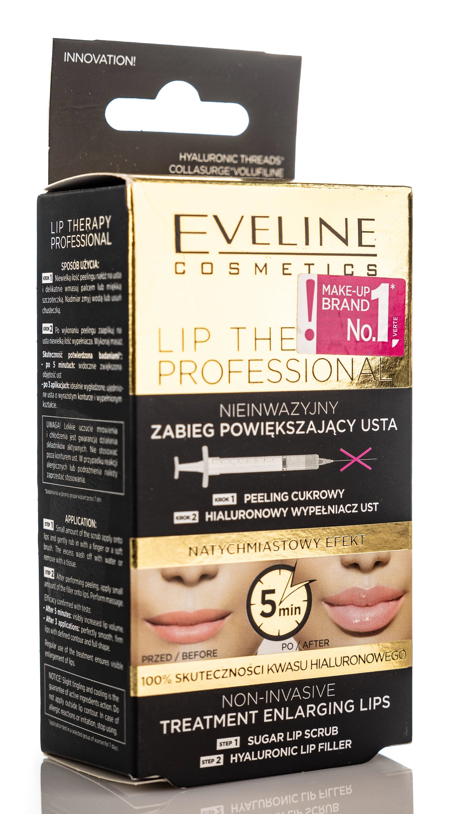 Eveline Cosmetics Sugar Lip Scrub + Hyaluronic Lip Filler 7 Ml