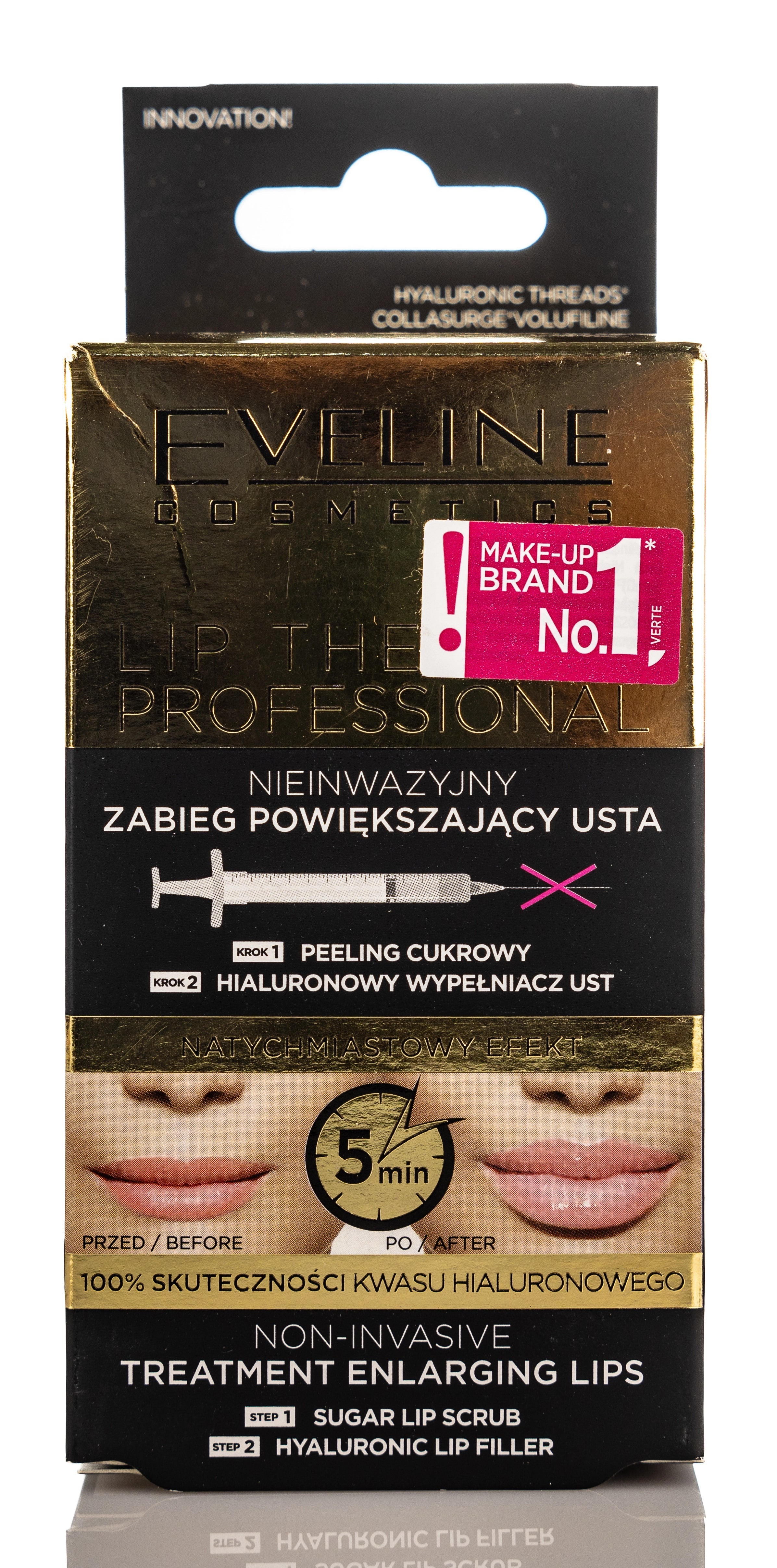 Eveline Cosmetics Sugar Lip Scrub + Hyaluronic Lip Filler 7 Ml