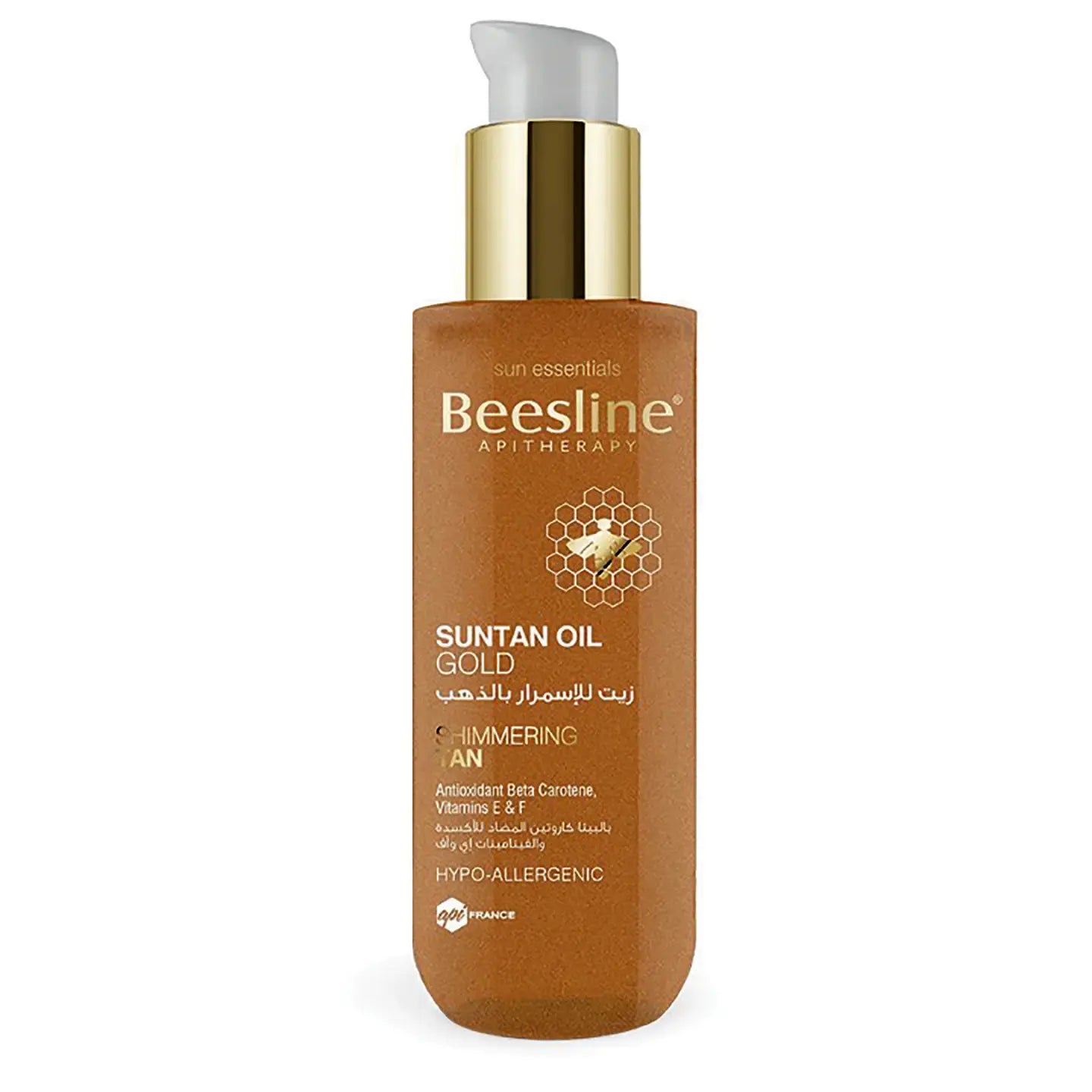 Beesline Suntan Oil Gold Shimmering Tan 200 Ml