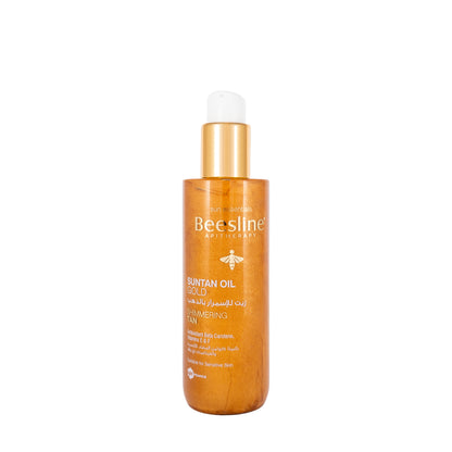 Beesline Suntan Oil Gold Shimmering Tan 200 Ml