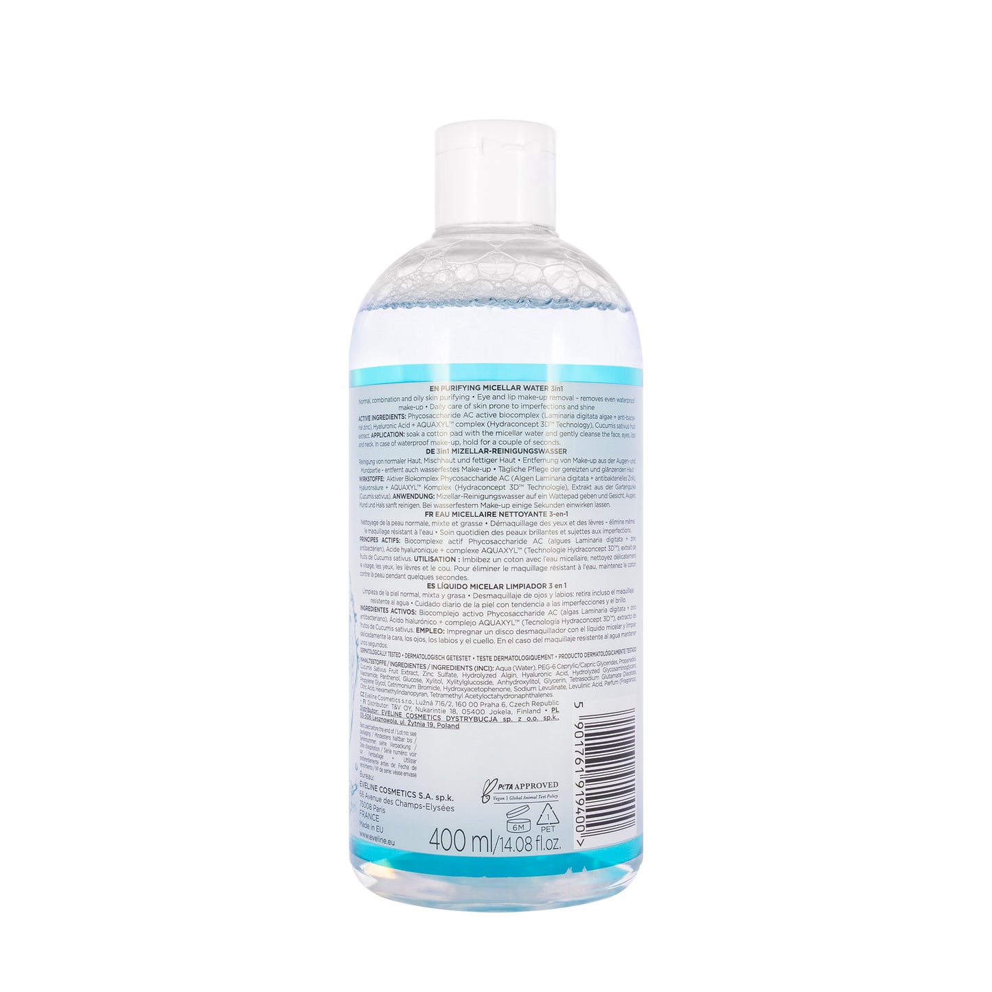 Eveline Facemed+ Purifying 3-in-1 Micellar Water 400 Ml