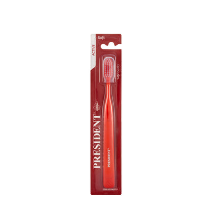 President Safe Gums Active Toothbrush- Soft