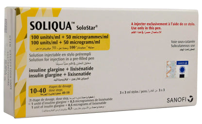 Soliqua Solostar 50Mcg 3pens X3Ml