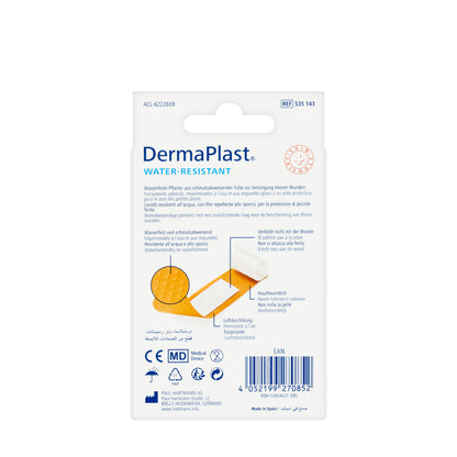 Hartmann Dermaplast Water Resistant  20 Pieces [2 sizes]