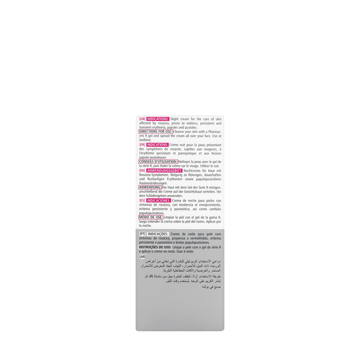 Pharmaceris R Calm-Rosalgin Night Cream for Rosacea and Redness Reduction 30 Ml