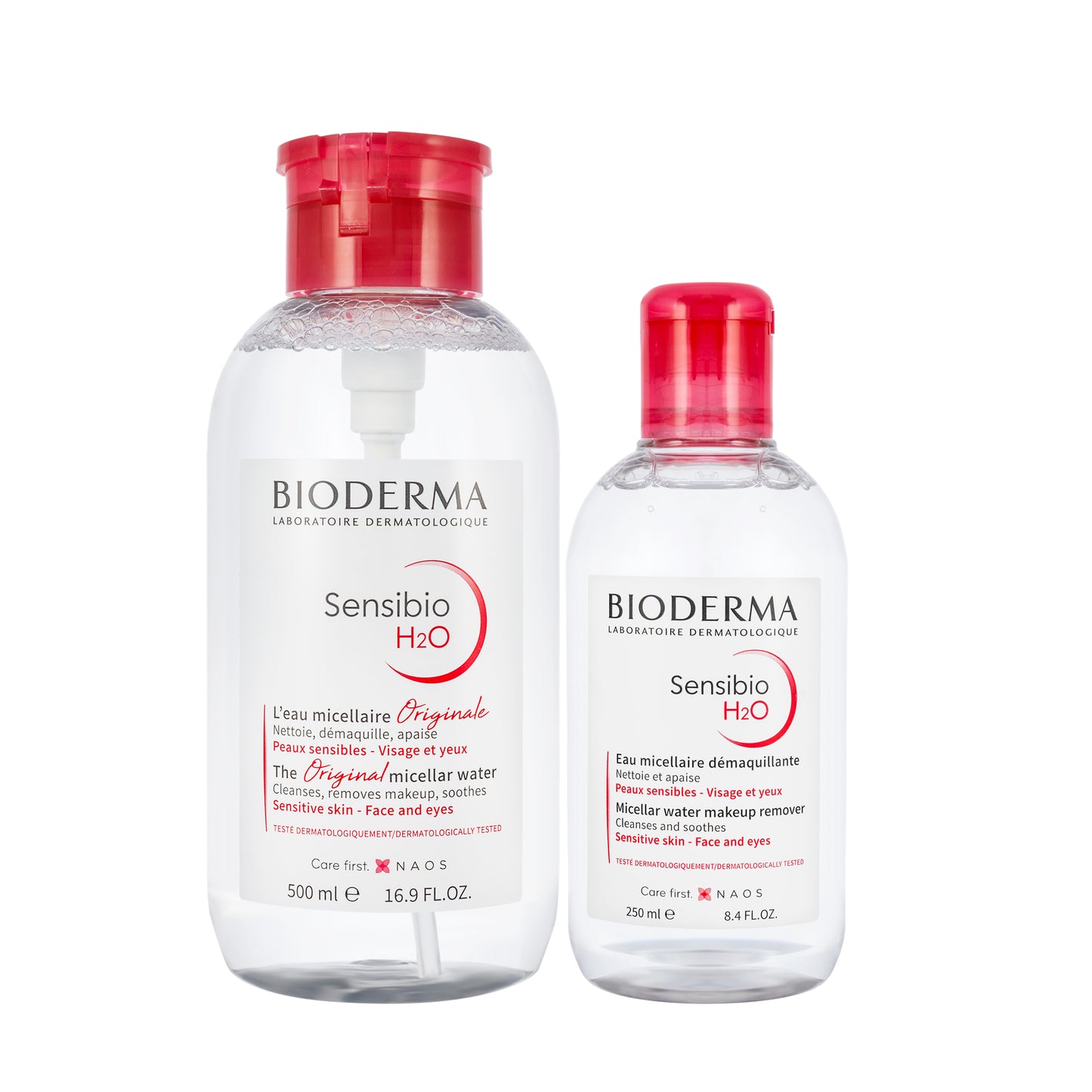 Bioderma Sensibio H2O Micellar Water Pump 500 Ml + 250 Ml Offer Pack