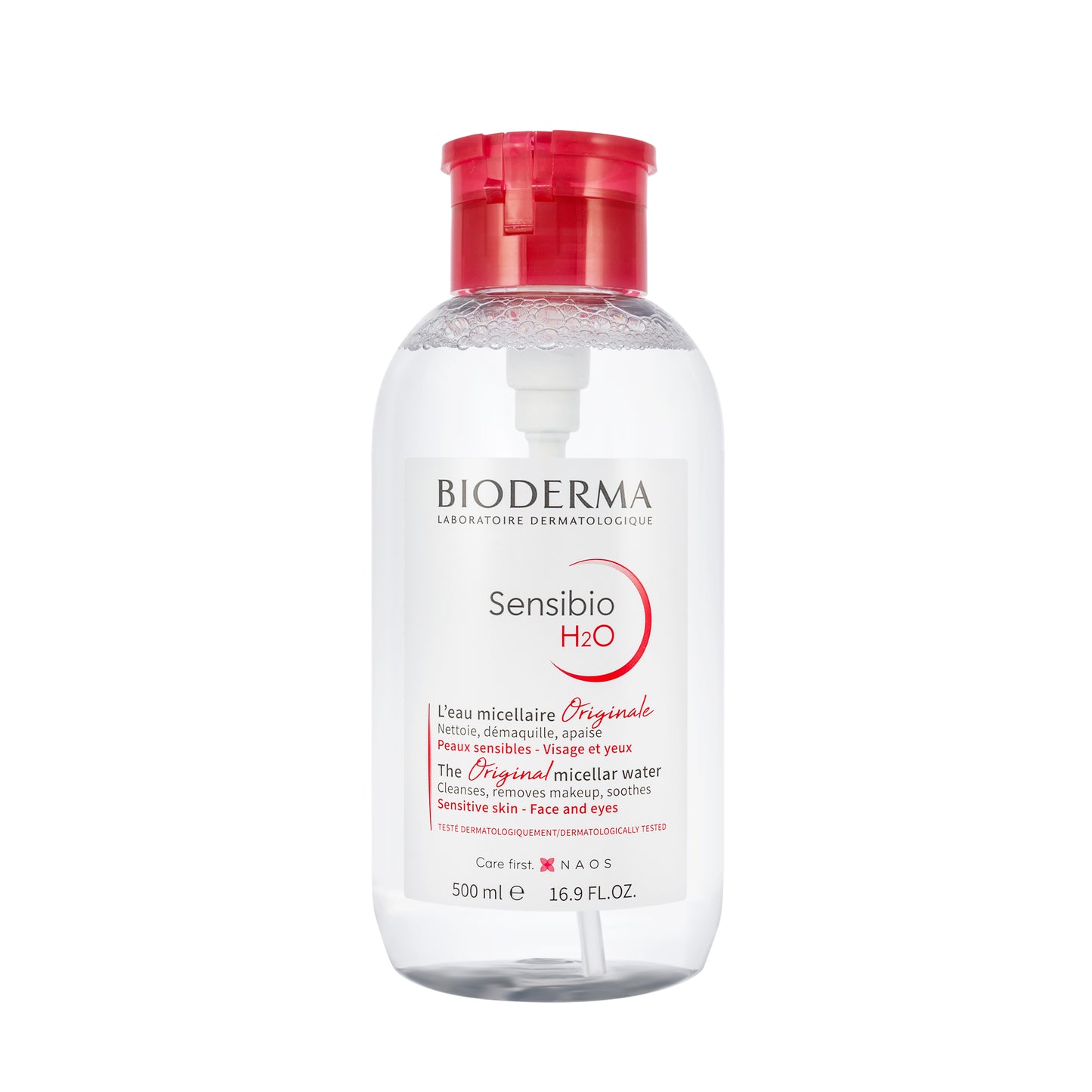 Bioderma Sensibio H2O Micellar Water Pump 500 Ml + 250 Ml Offer Pack