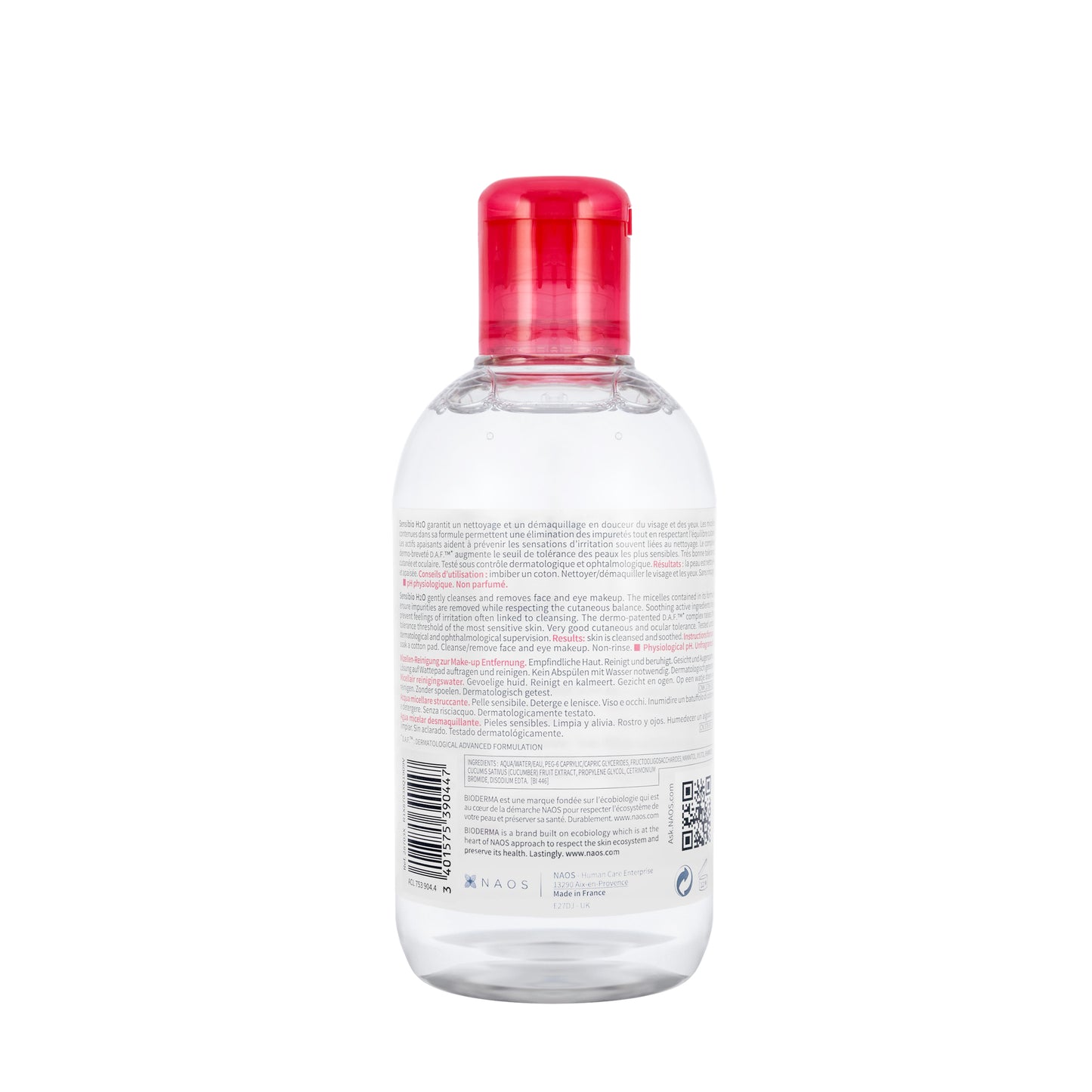 Bioderma Sensibio H2O Micellar Water Pump 500 Ml + 250 Ml Offer Pack