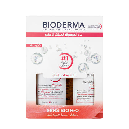 Bioderma Sensibio H2O Micellar Water Pump 500 Ml + 250 Ml Offer Pack