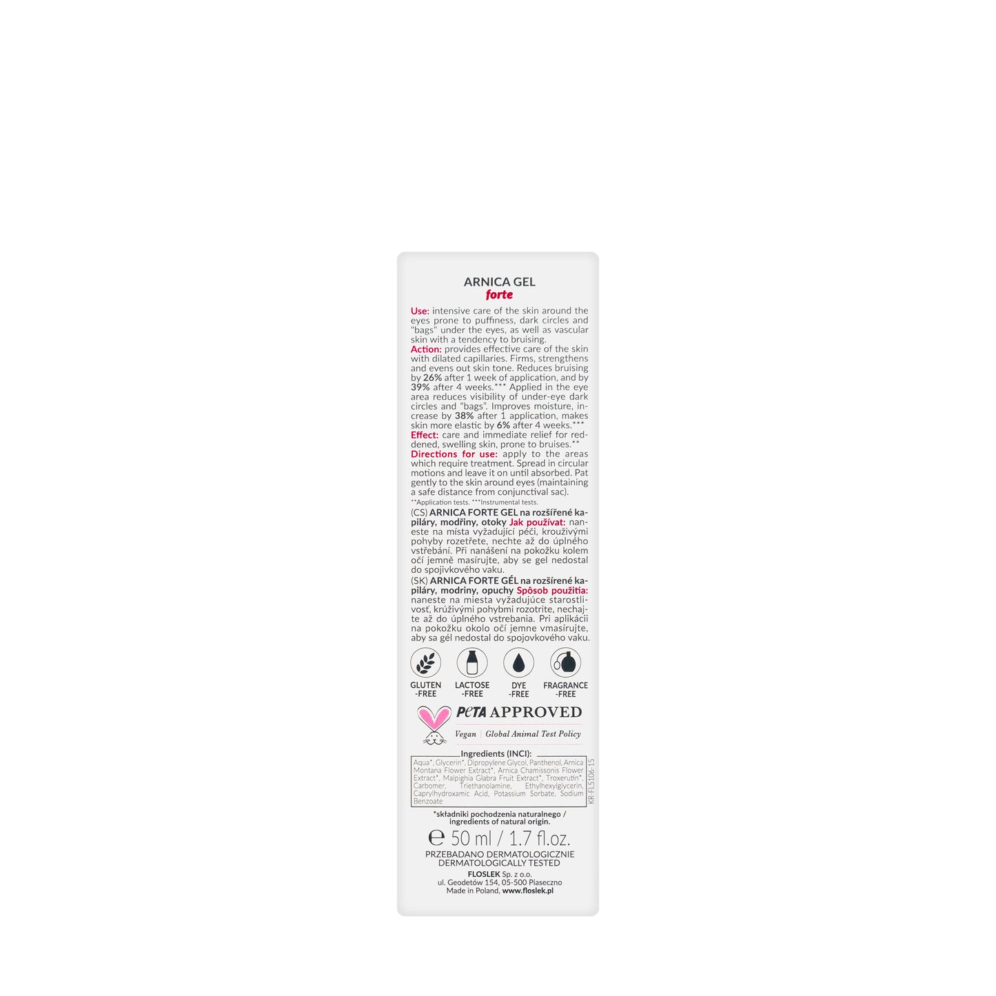 Floslek Arnica Forte Gel 50 Ml