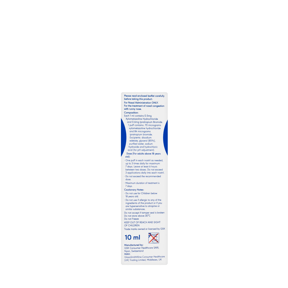 Otrivin 0.1% Complete Spray 10Ml