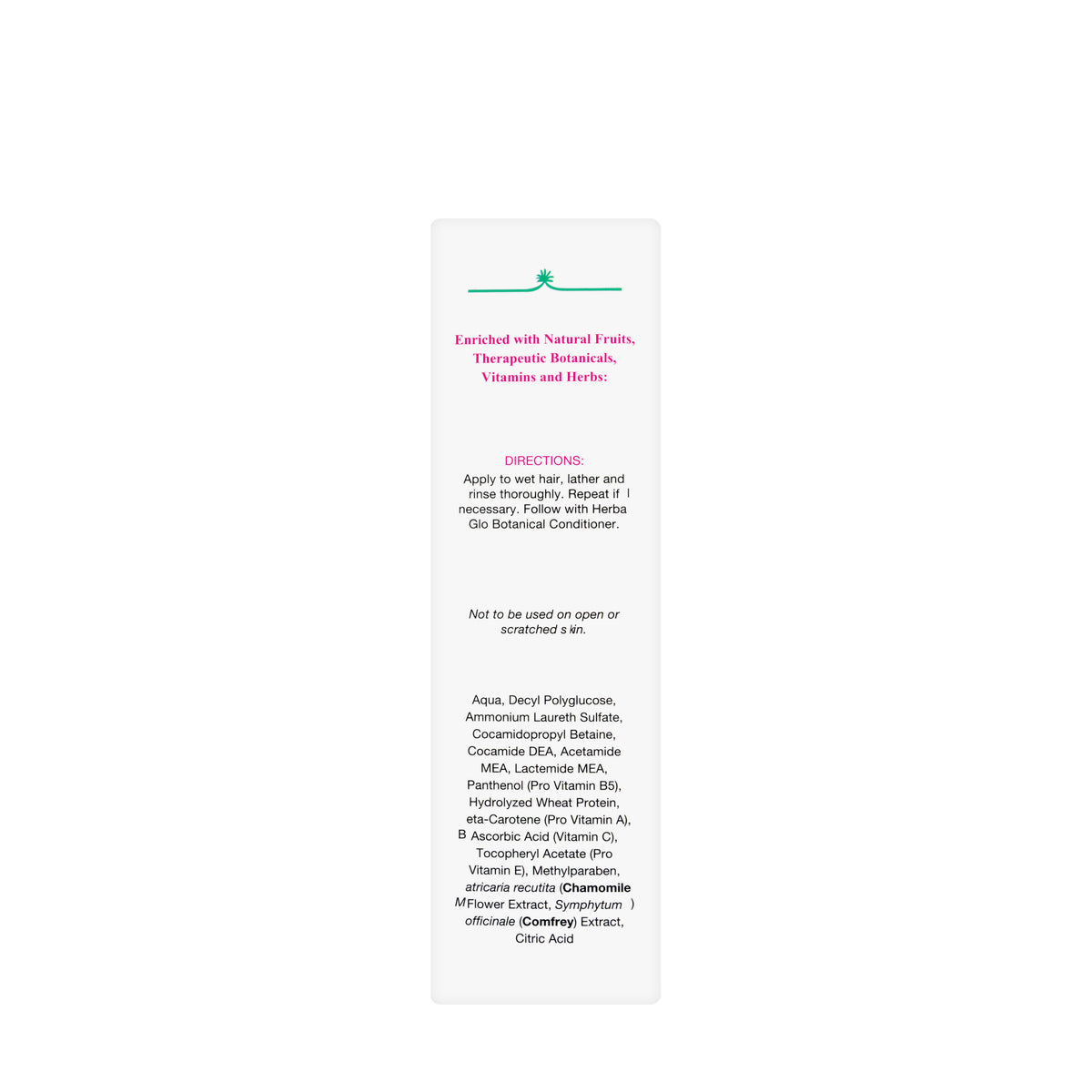 Herbal Glo Botanical shampoo 250 Ml