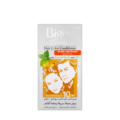 Bigen Speedy Hair Color  Conditioner Light Brown 885 Cream 40 G