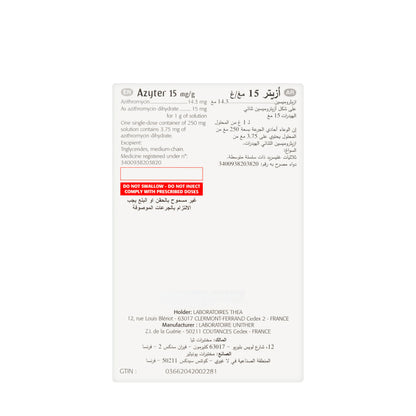 Azyter 15Mg Eye Drops Ud 6 Pieces