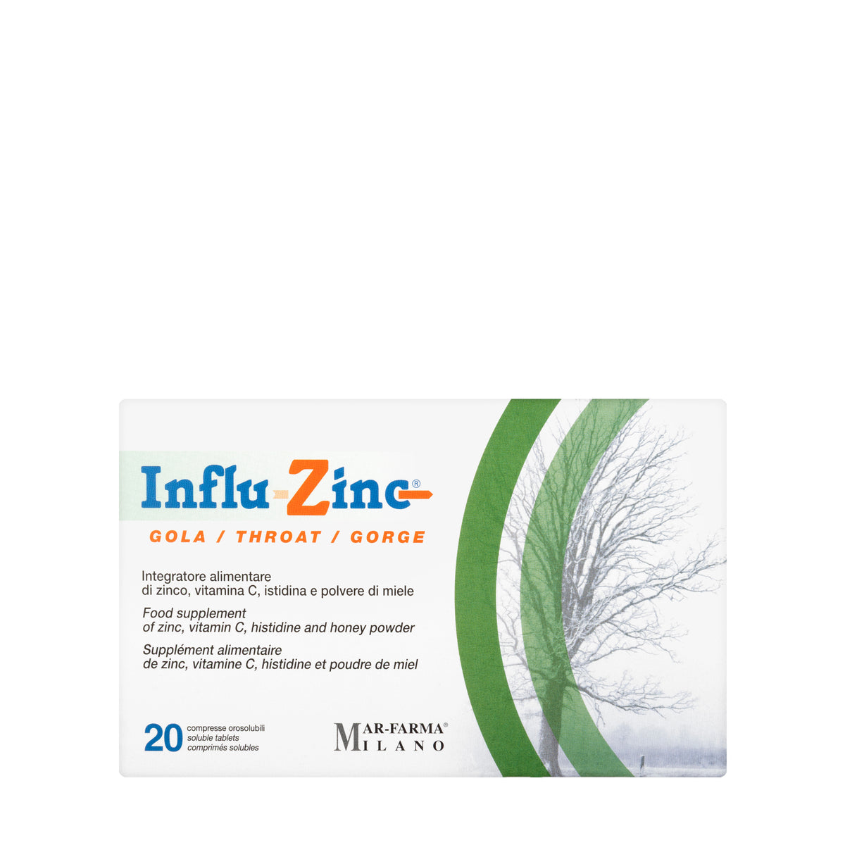 Influ Zinc Throat 20 Soluble Tablet