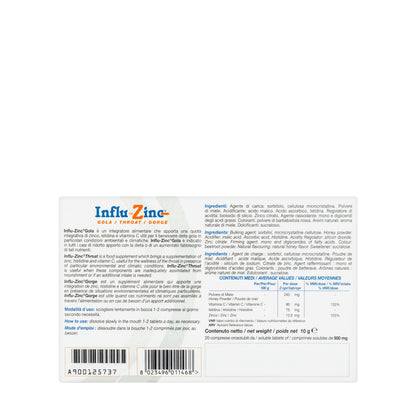 Influ Zinc Throat 20 Soluble Tablet
