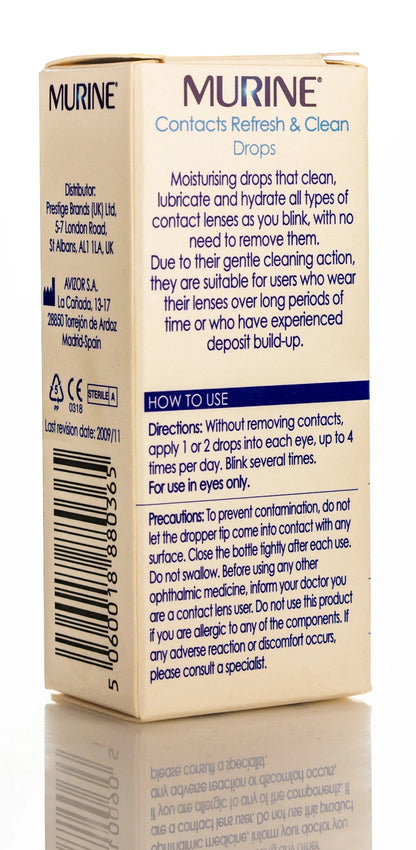 Murine Contacts Refresh And Clean Drops