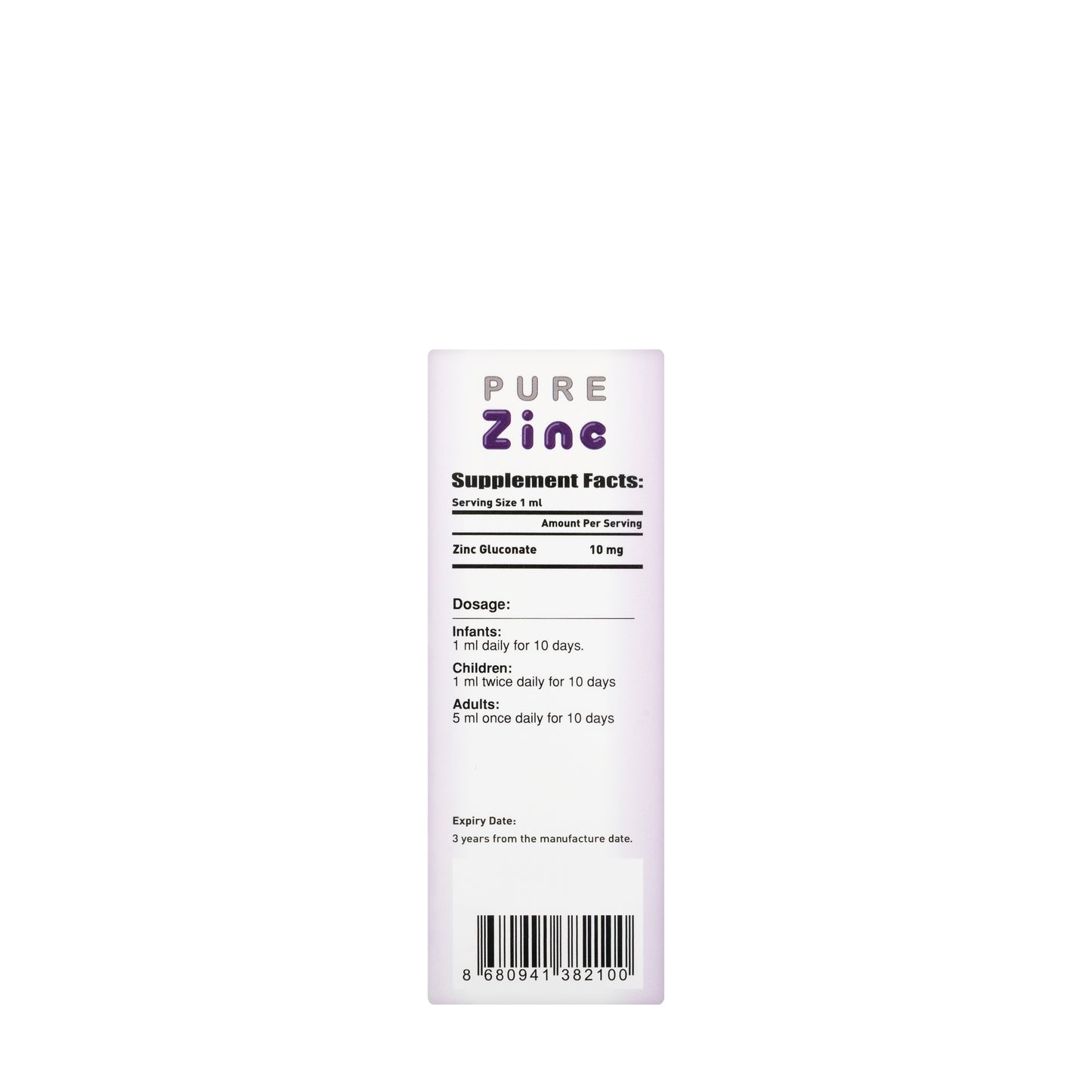 Pure Zinc Drops 50ml