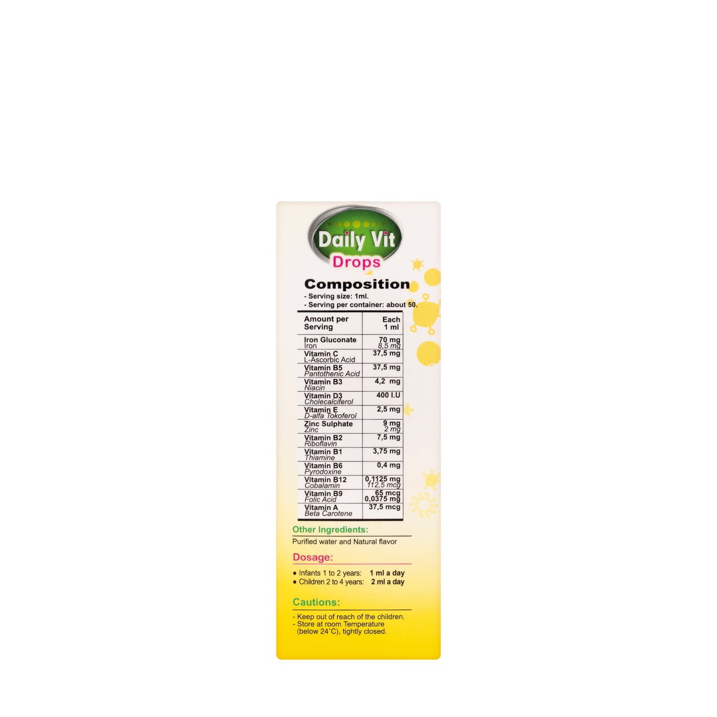Daily Vit Drops Multivitamins 30 Ml